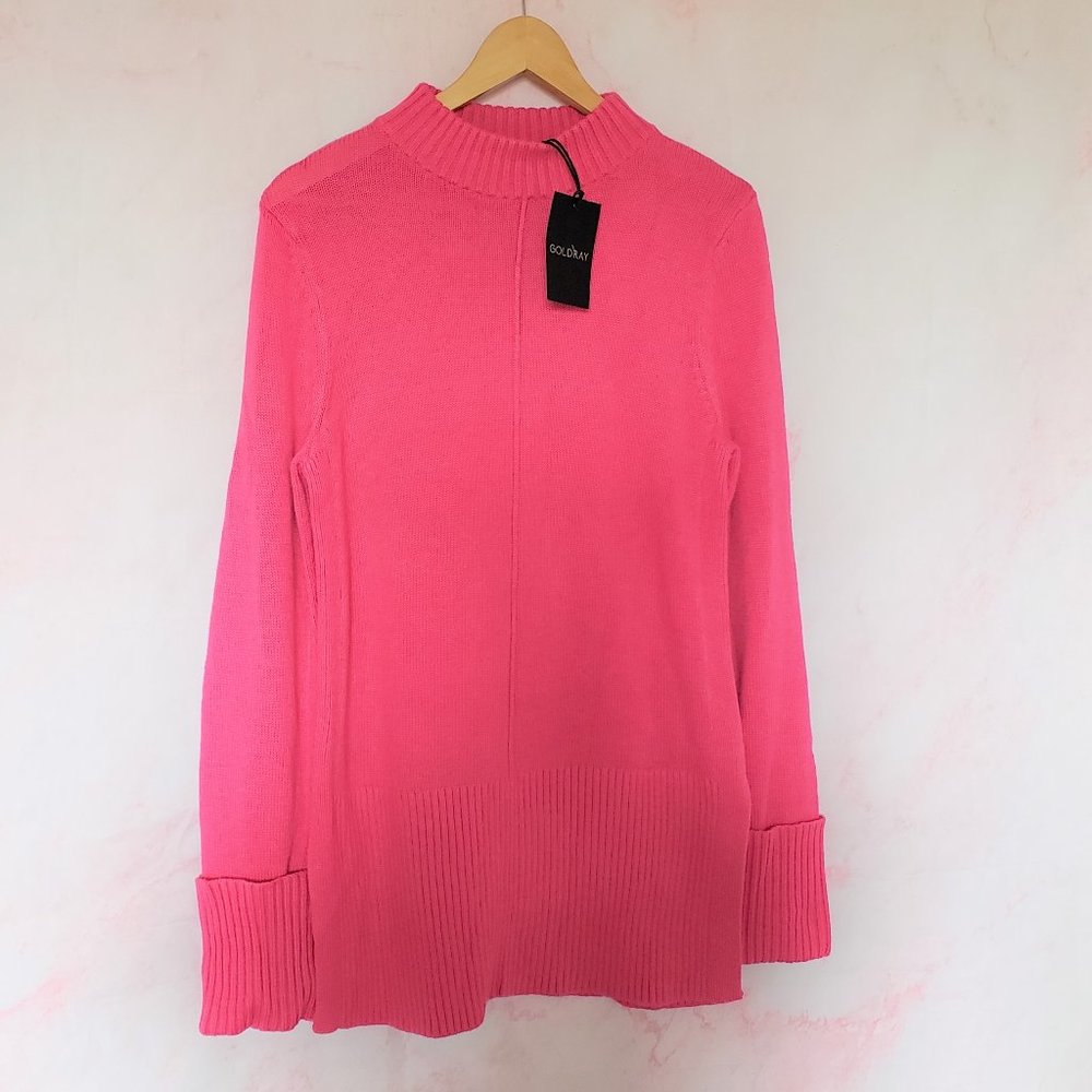 GoldRay Stitch Fix Rib Cuff Side Slit Pullover size S